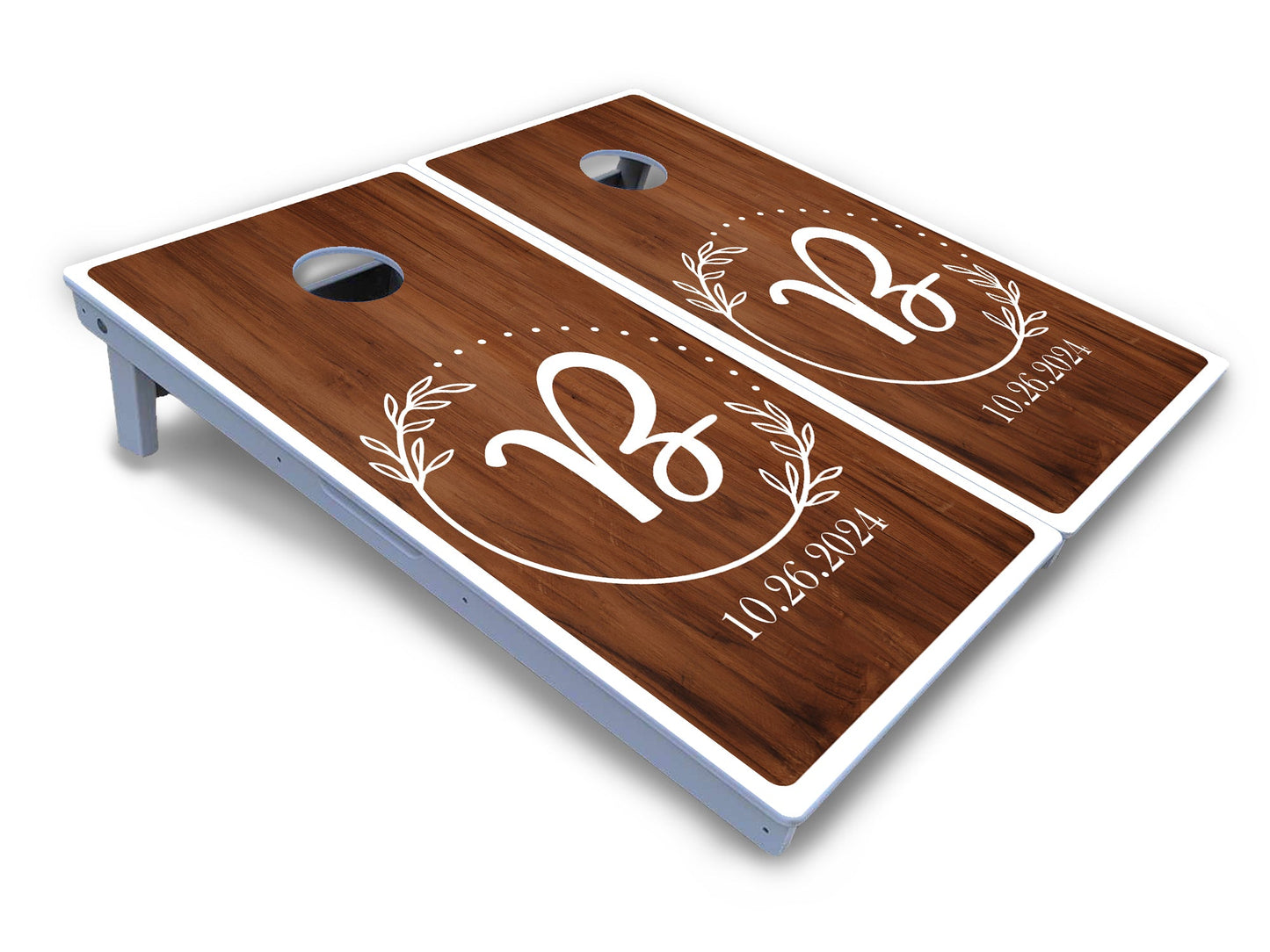 Laurel Wreath Cornhole Boards - All Weather Series