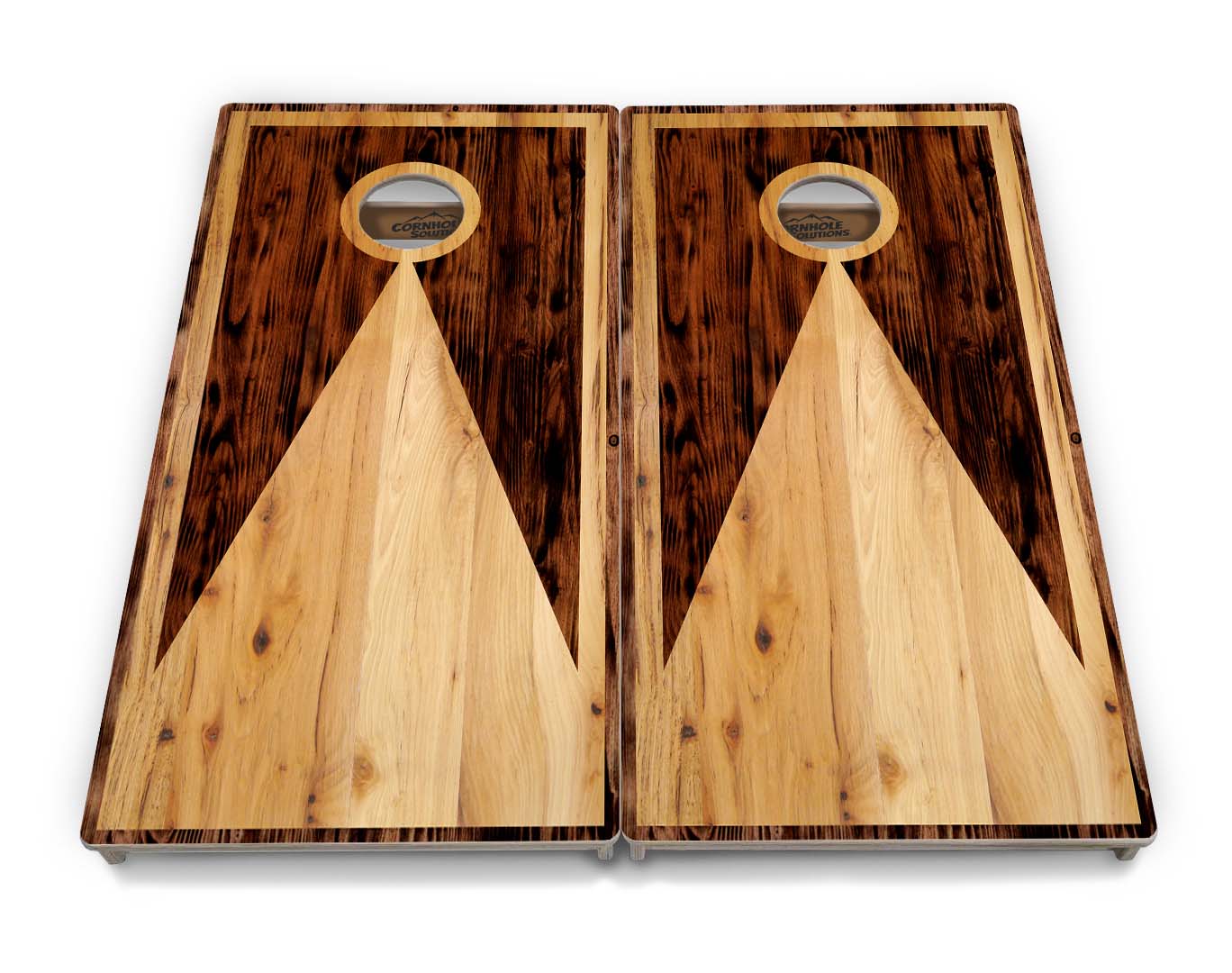 Wooden Triangle Cornhole Boards - Professional Tournament Series