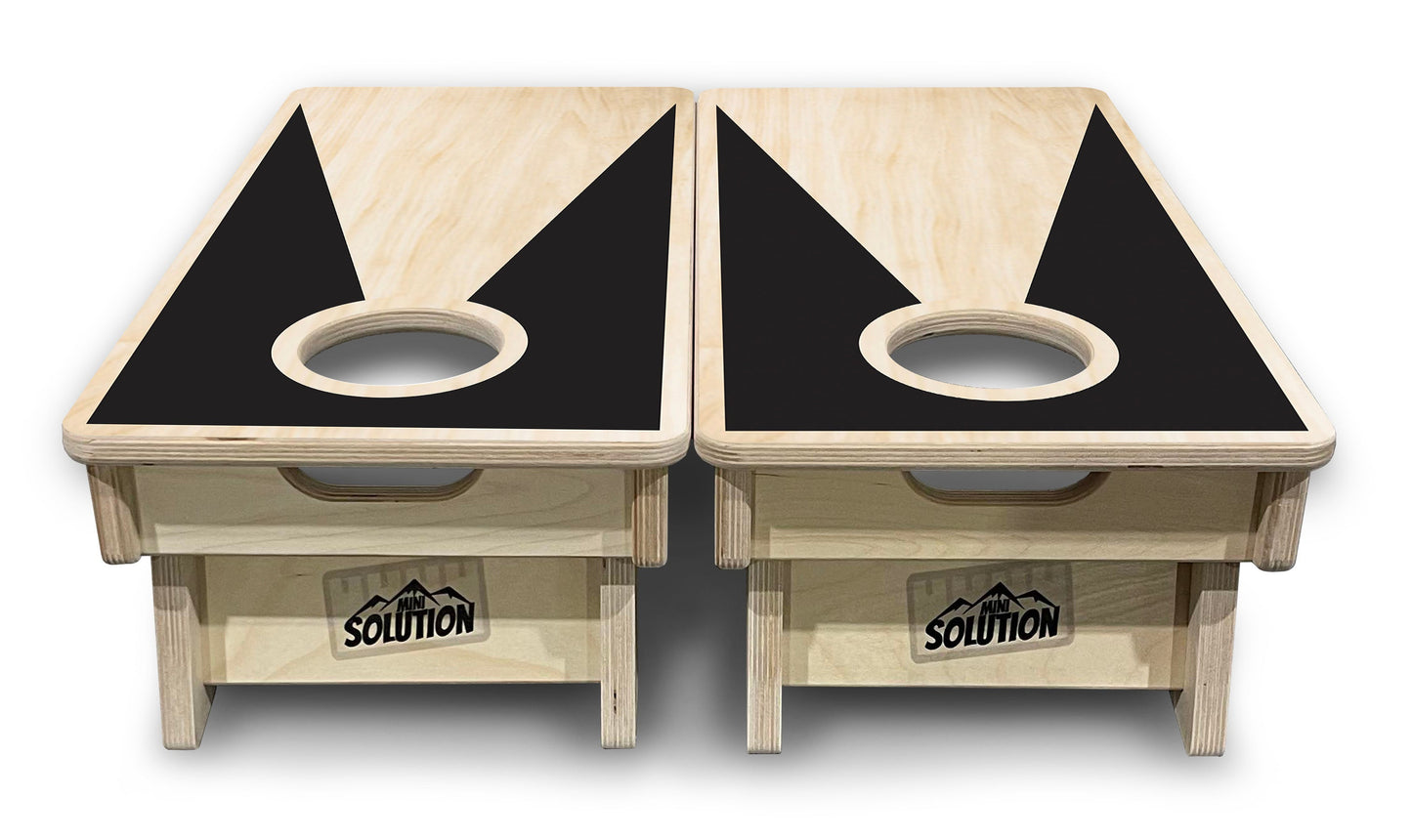 Mini Cornhole Boards - Natural Keyhole