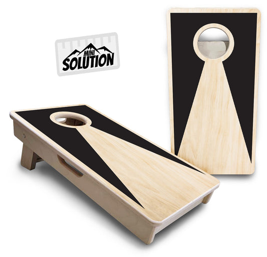 Mini Cornhole Boards - Natural Keyhole