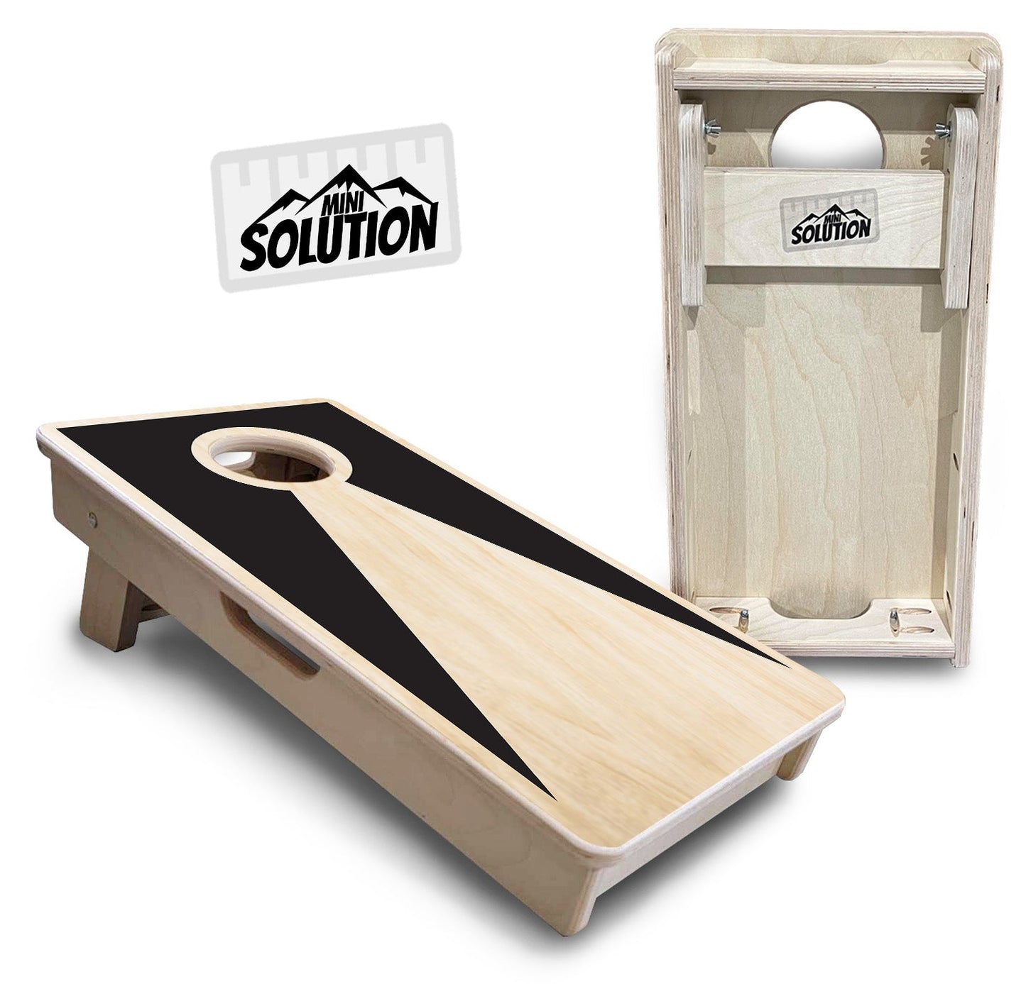 Mini Cornhole Boards - Natural Keyhole