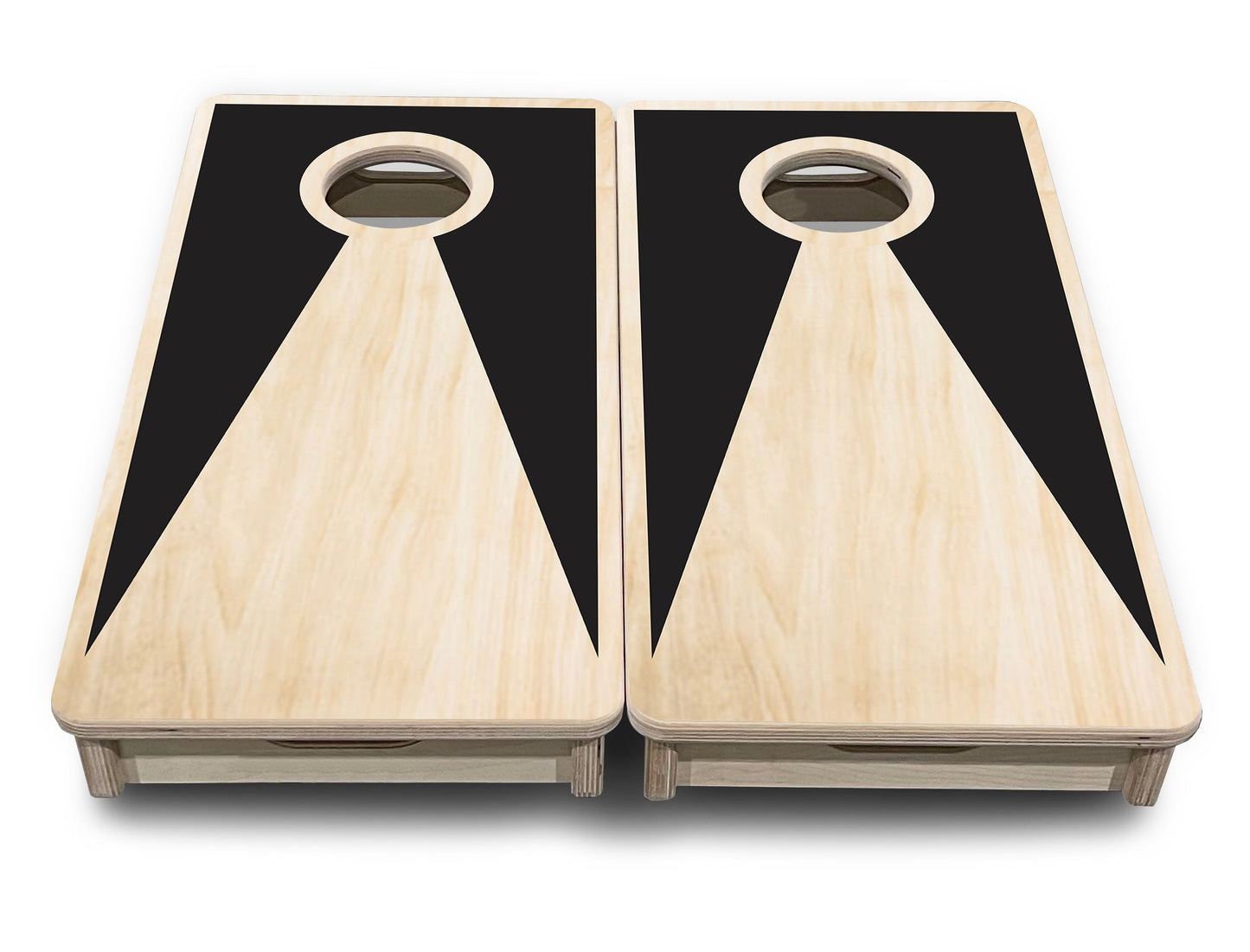 Mini Cornhole Boards - Natural Keyhole