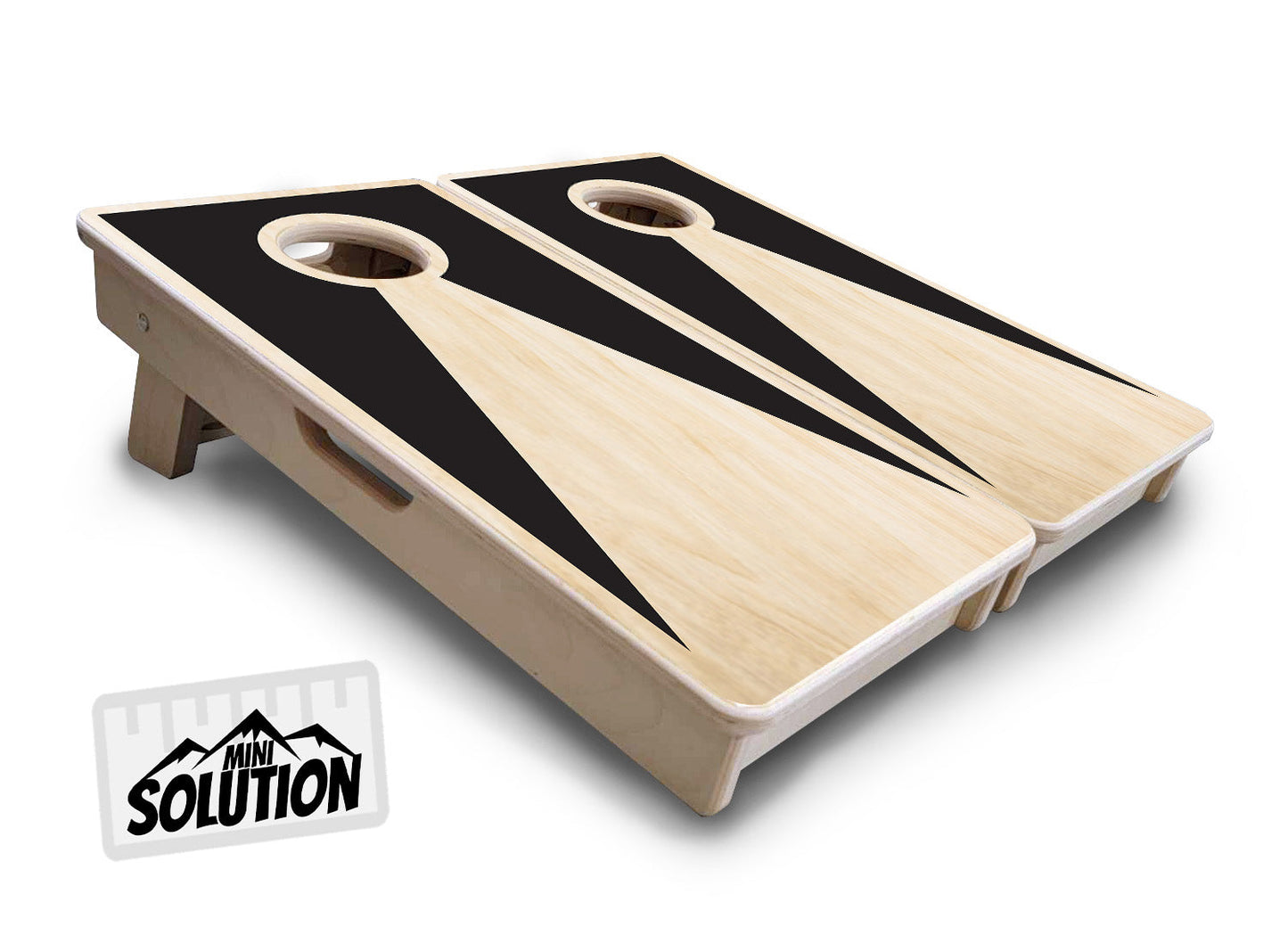 Mini Cornhole Boards - Natural Keyhole