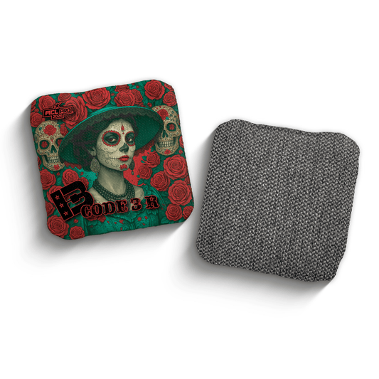 2026 Brotherhood Cornhole Code 3 La Catrina Edition ACL Pro Stamped Cornhole Bags