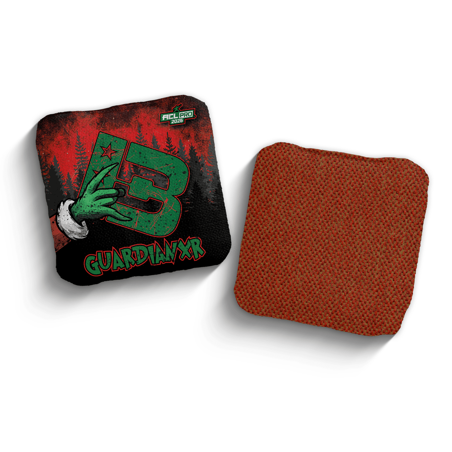 2026 Brotherhood Cornhole Guardian X Christmas Edition ACL Pro Stamped Cornhole Bags