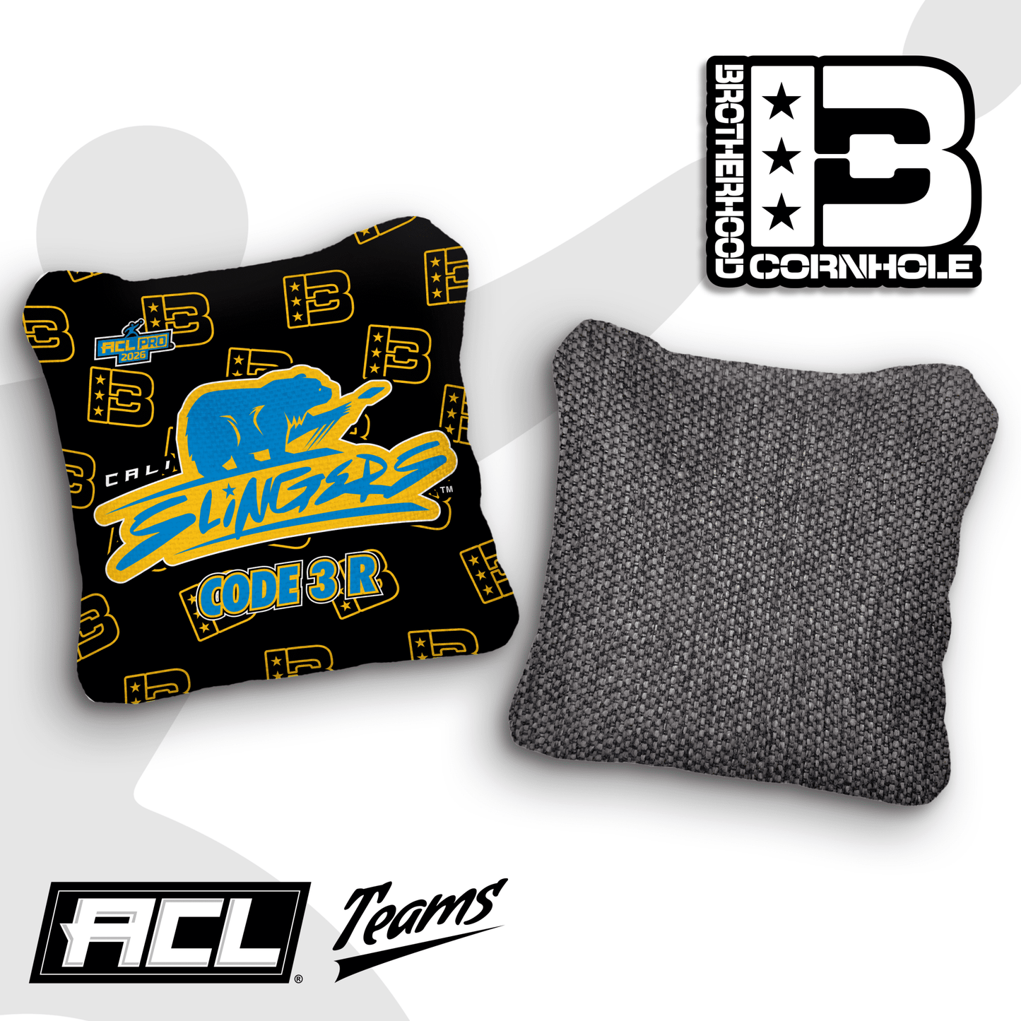 2026 Cali Slingers Pro Team Code 3 Cornhole Bags – ACL Pro Stamped