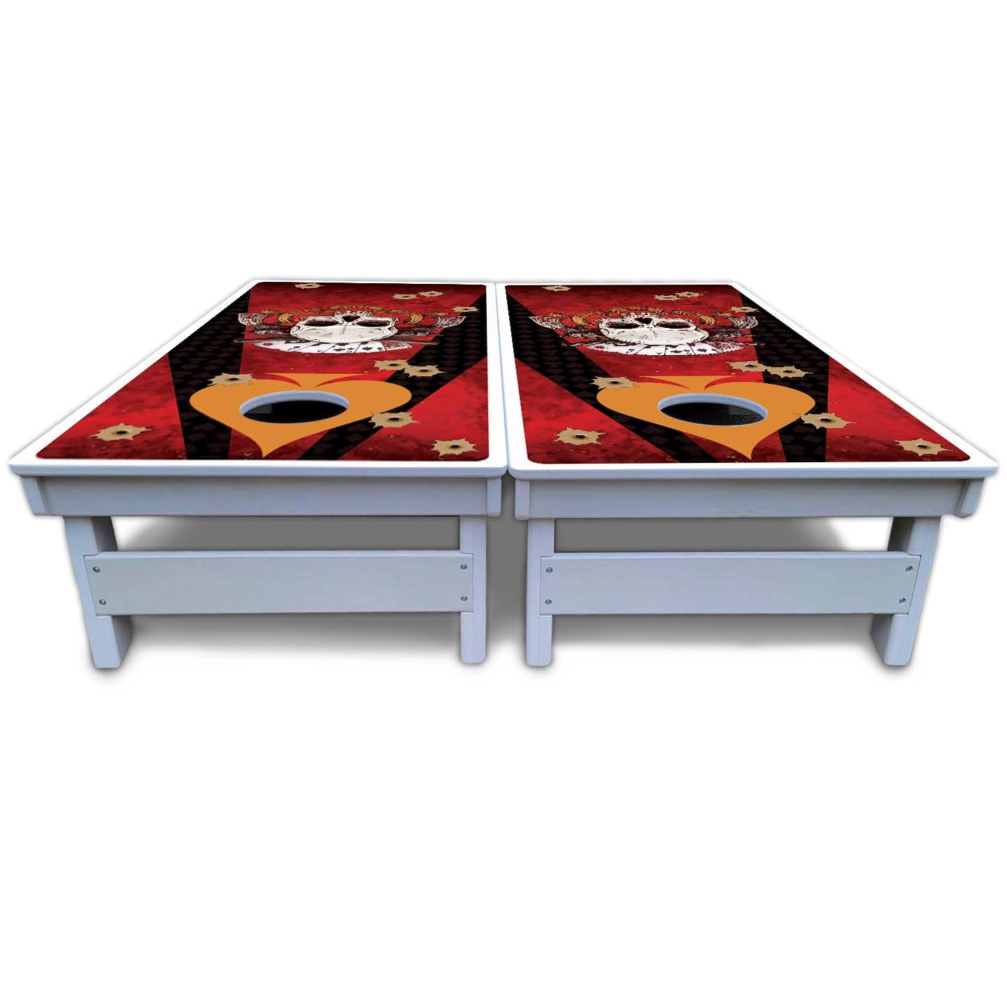 Artist Series Cornhole Boards - All Weather Series - Deadman's Hand