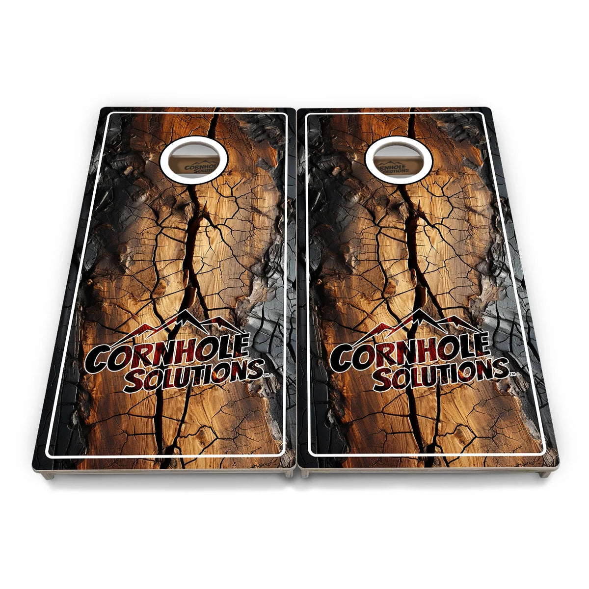 Distressed Live Edge Cornhole Boards - Professional Tournament Series