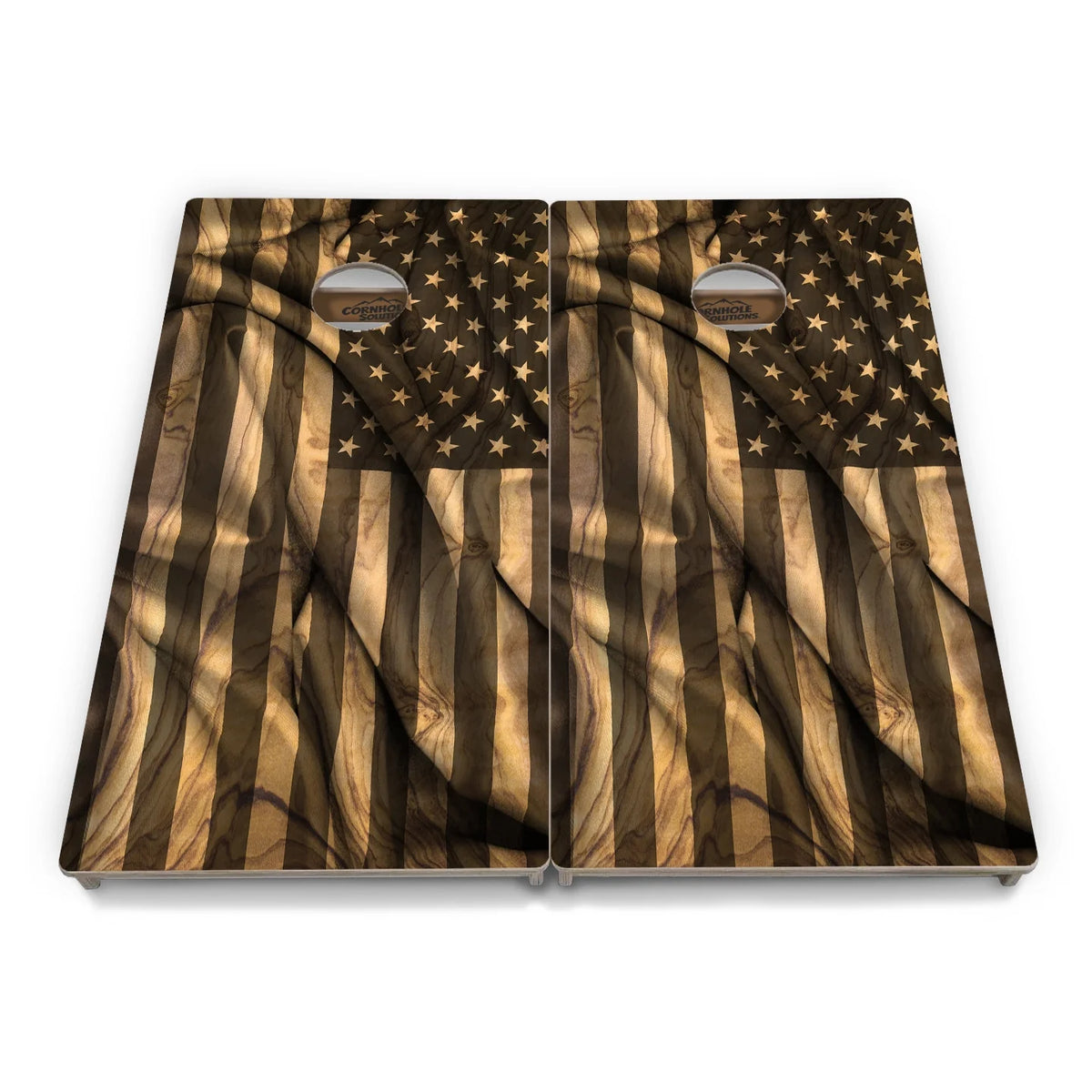 USA Wood Flag Color Cornhole Boards - Professional Tournament Series