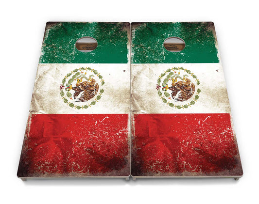 Mexico Flag Cornhole Boards - Professional Tournament Series