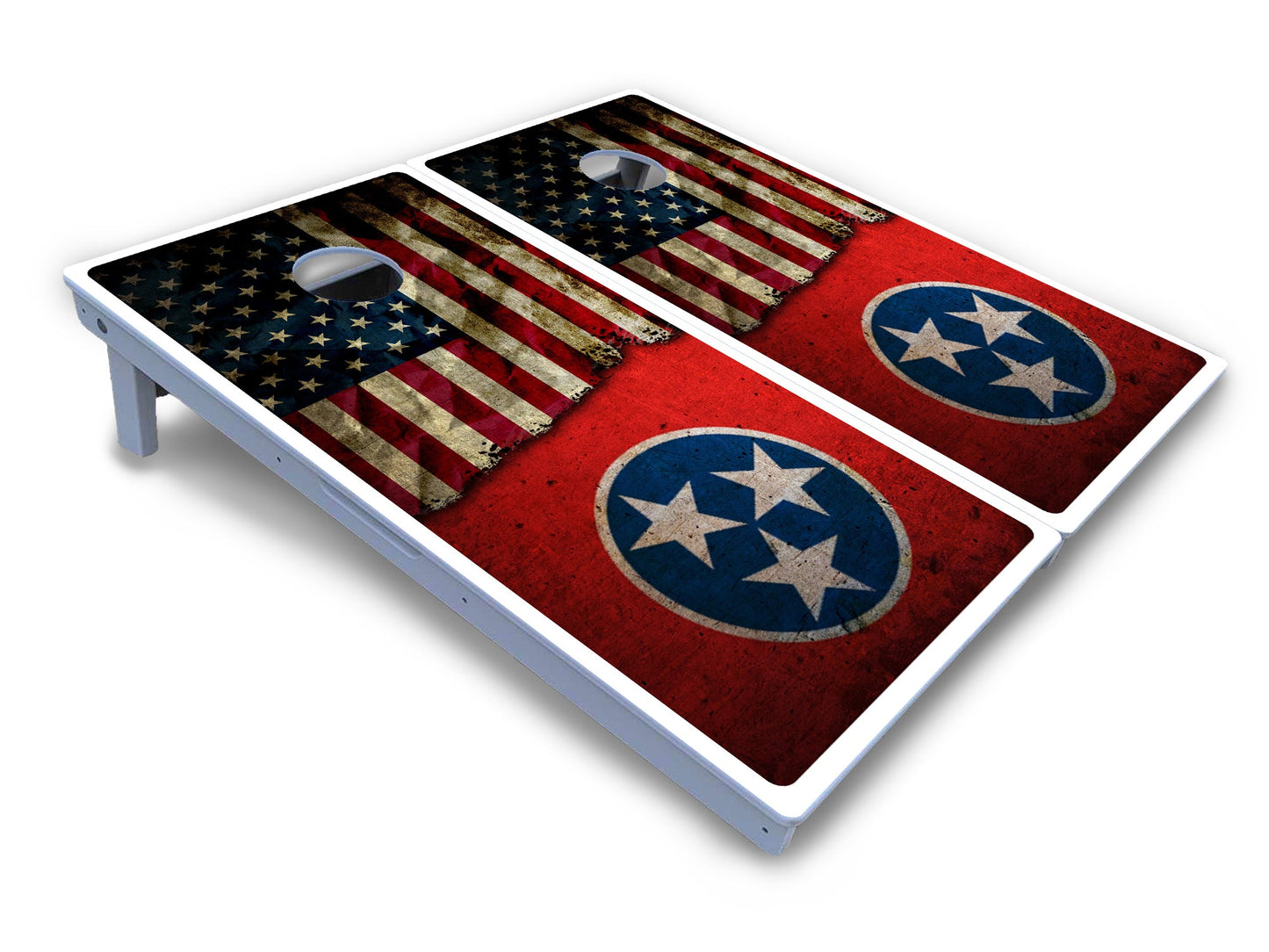 TN/USA Red Flag Cornhole Boards - All Weather Series