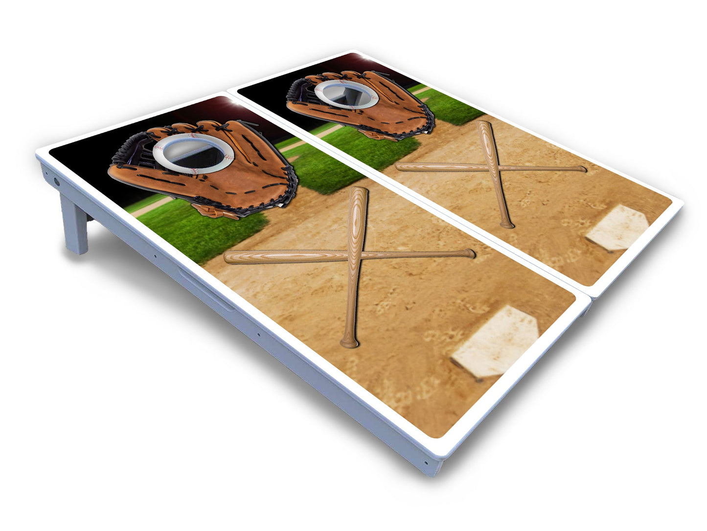 Baseball Theme Cornhole Boards - All Weather Series