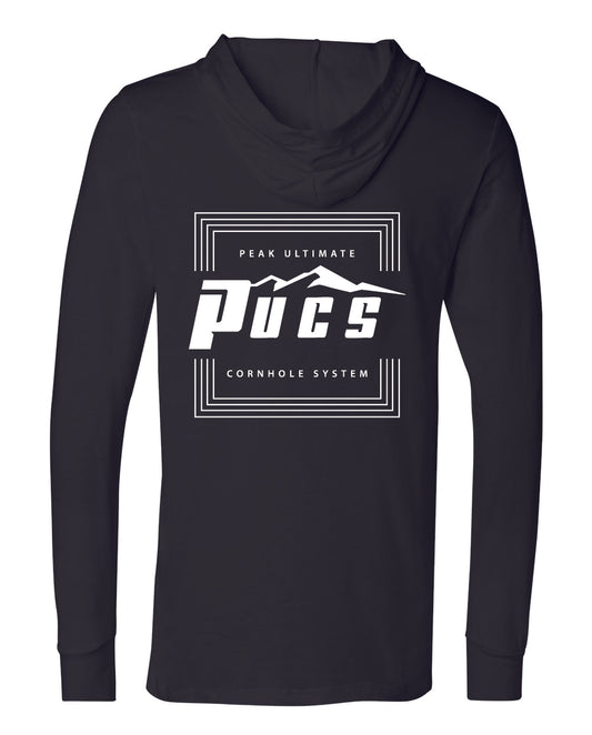 Premium PUCS Cornhole Hoodie – Lightweight Long-Sleeve Pullover for Cornhole Fans