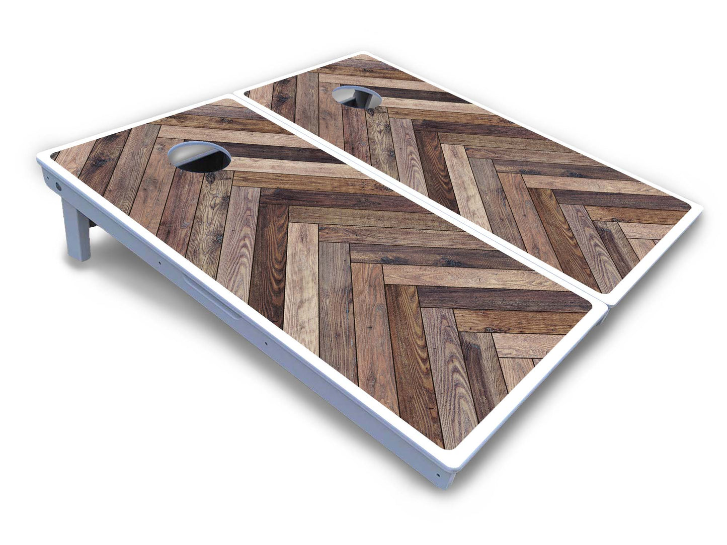 Herringbone Cornhole Boards - All Weather Series