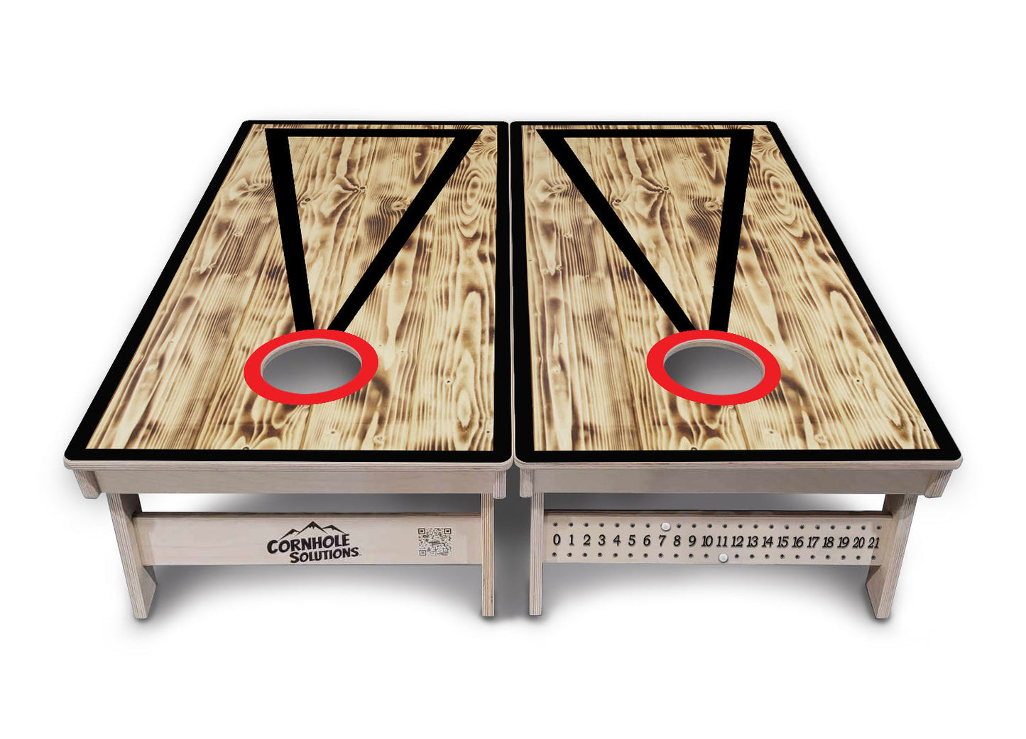 Burnt Triangle Cornhole Boards - Professional Tournament Series