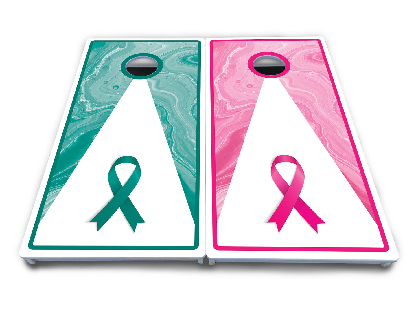 Cancer Awareness Cornhole Boards - All Weather Series