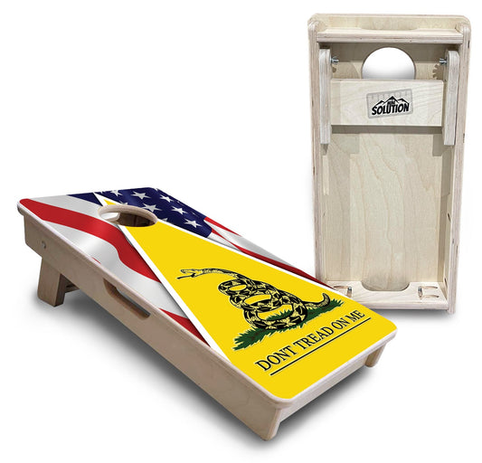 Mini Cornhole Boards - DTOM Yellow Triangle