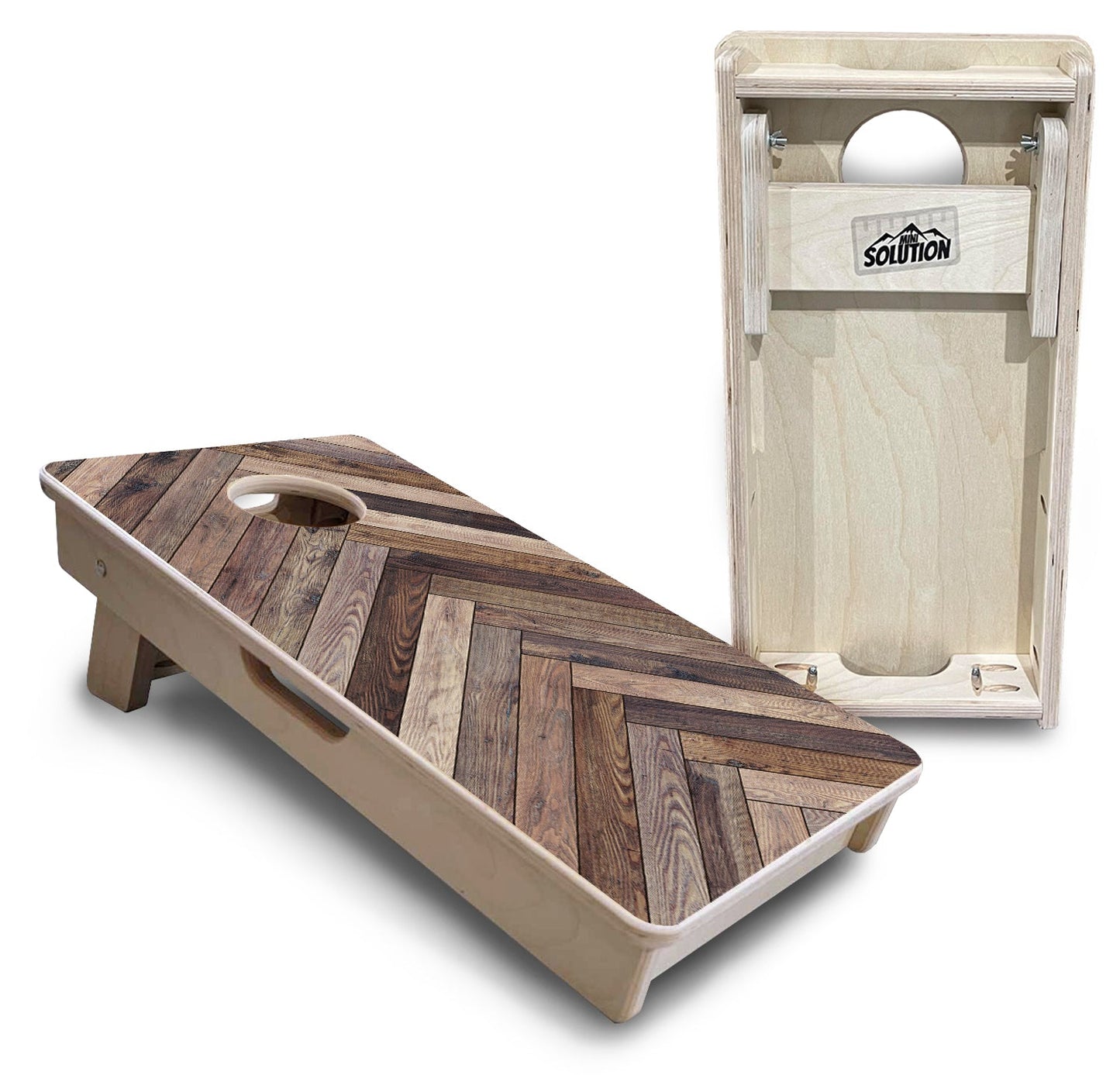 Mini Cornhole Boards - Herringbone