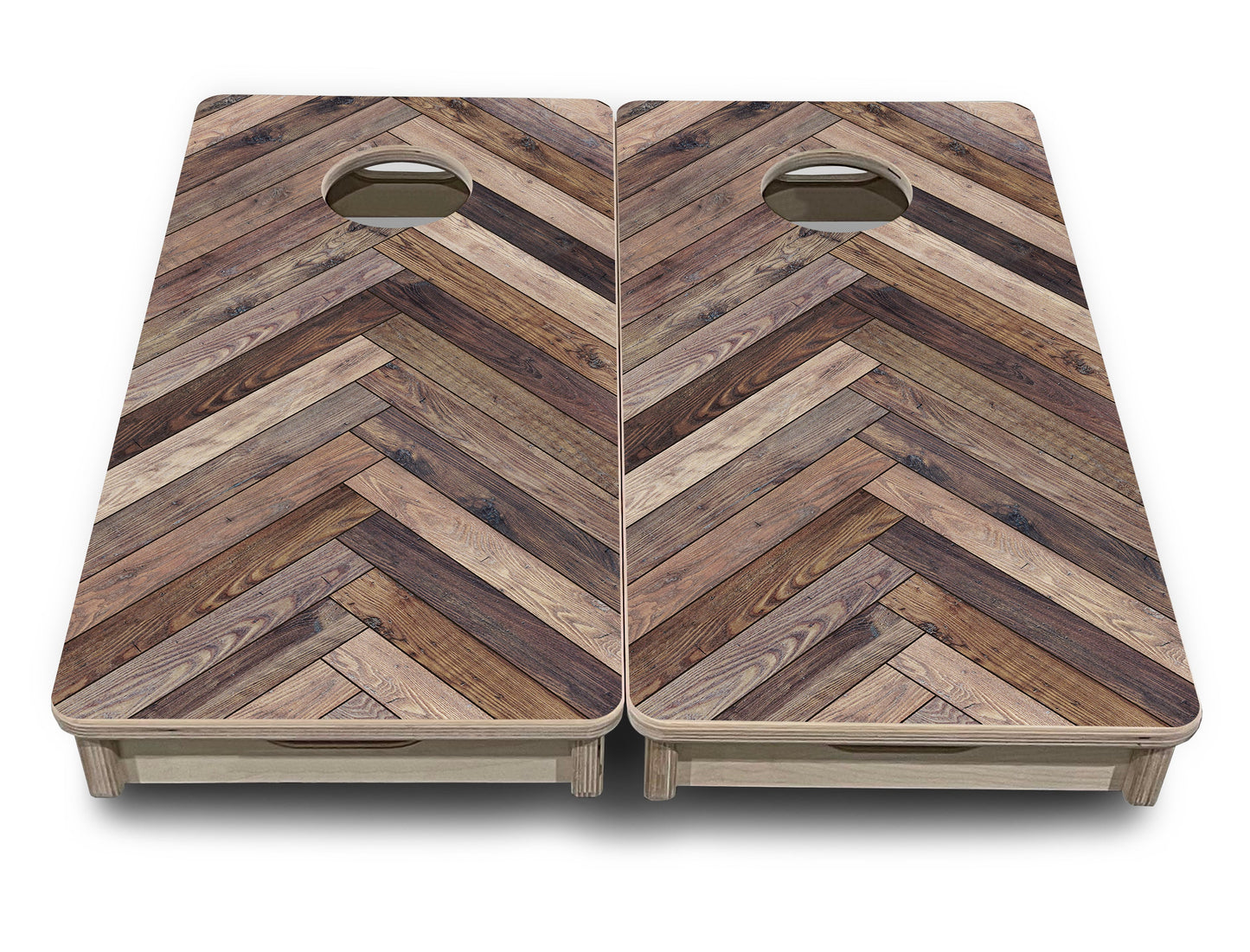 Mini Cornhole Boards - Herringbone