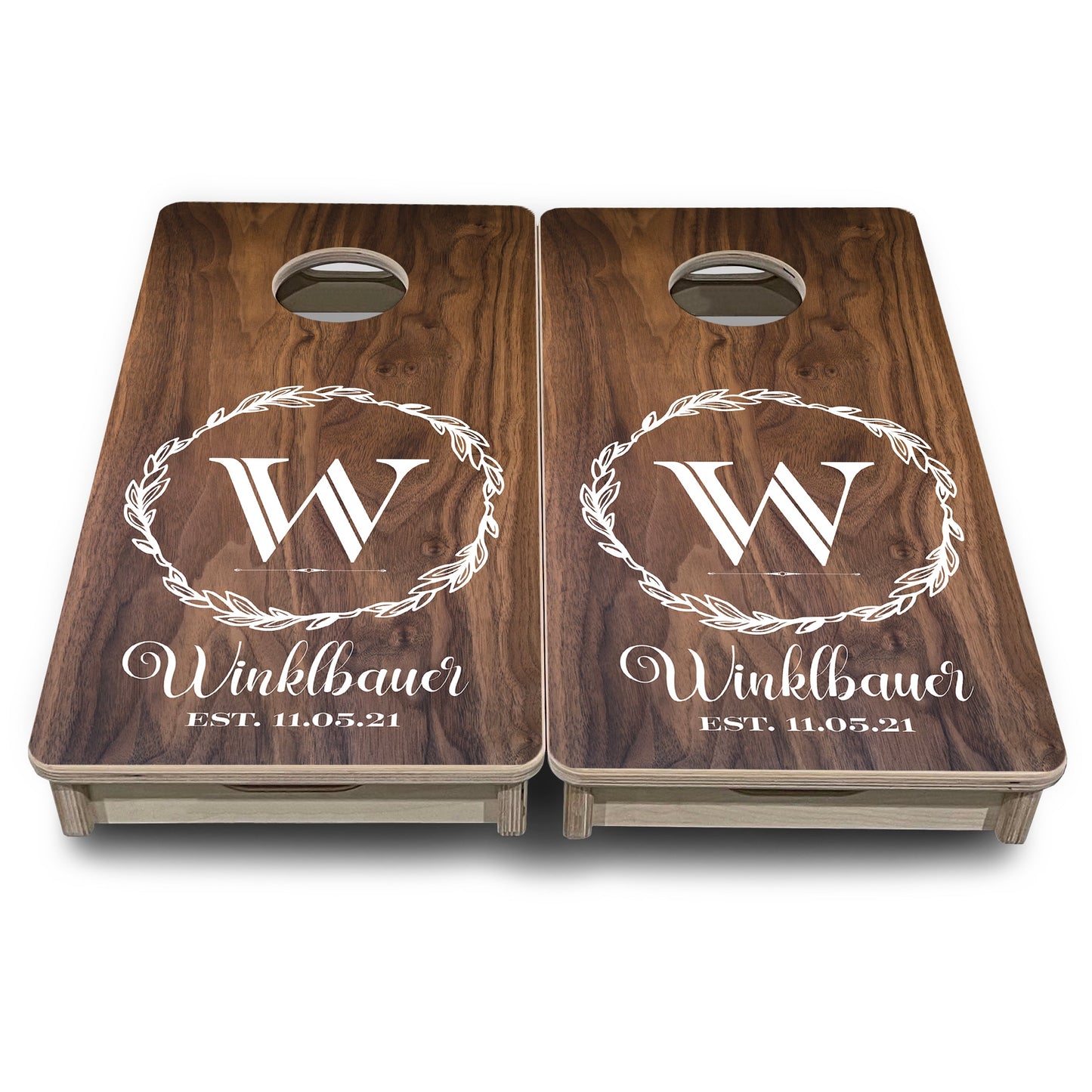 Mini Cornhole Boards - Wreath