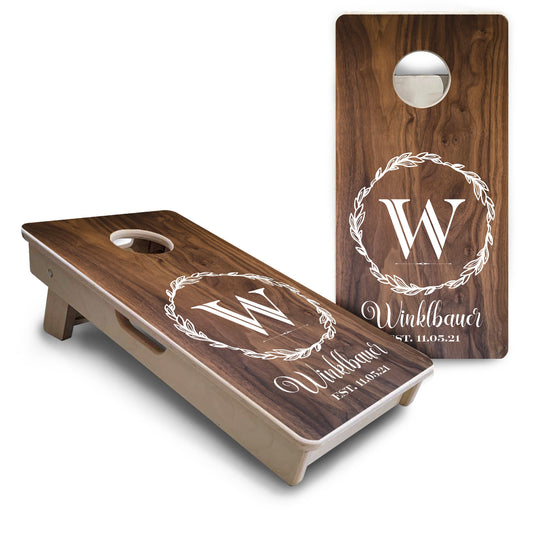 Mini Cornhole Boards - Wreath