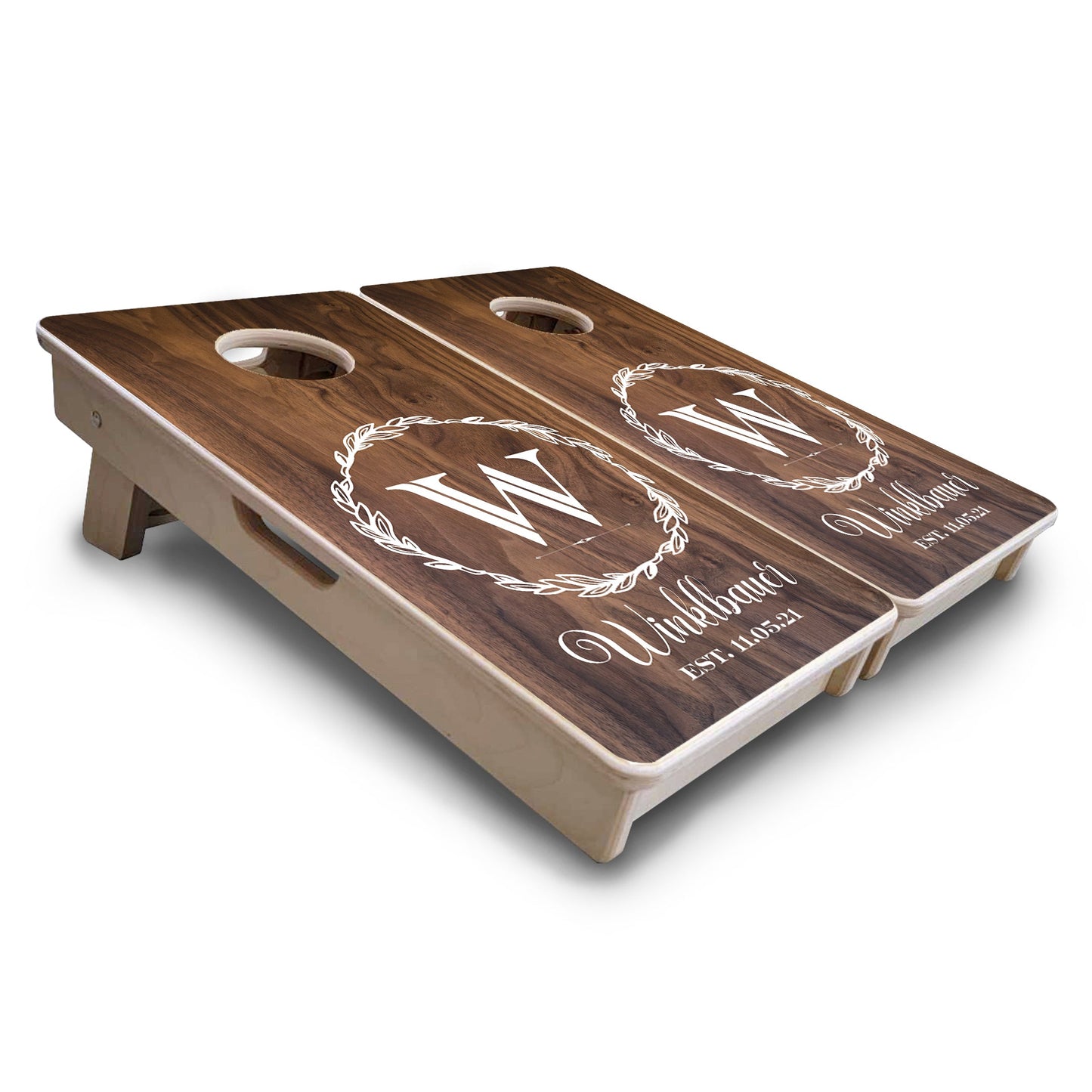 Mini Cornhole Boards - Wreath