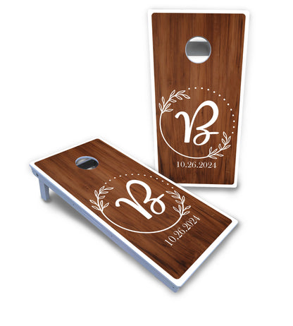 Laurel Wreath Cornhole Boards - All Weather Series