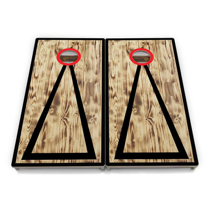 Burnt Triangle CS Logo Cornhole Boards - Professional Tournament Series