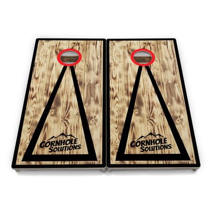 Burnt Triangle CS Logo Cornhole Boards - Professional Tournament Series