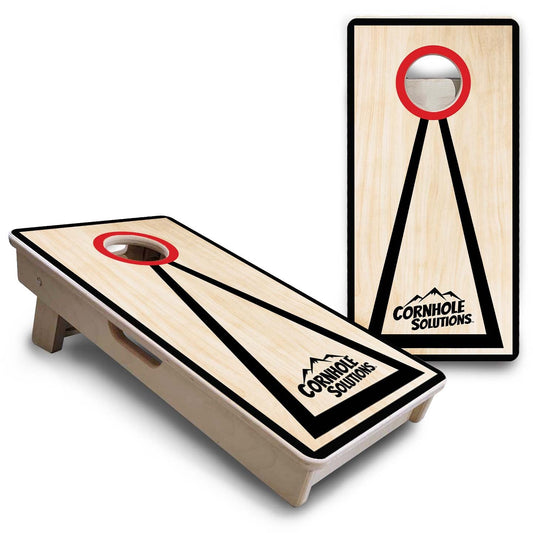 Red/Black Hole Ring - Mini or Vacation Size Cornhole Boards