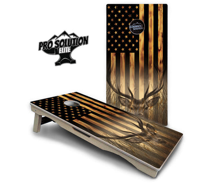 Hidden Deer & Fish Cornhole Boards - Pro Solution Elite Series