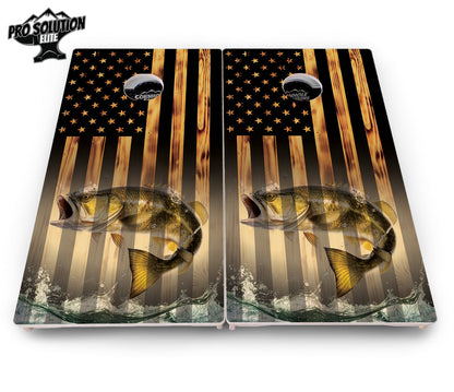 Hidden Deer & Fish Cornhole Boards - Pro Solution Elite Series