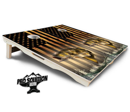 Hidden Deer & Fish Cornhole Boards - Pro Solution Elite Series