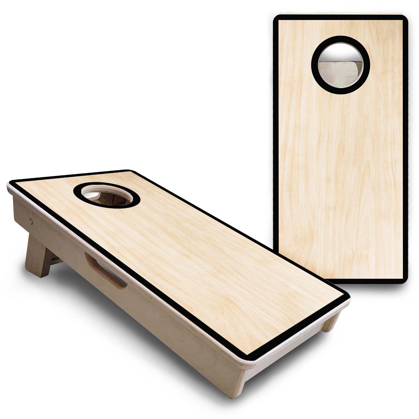 Red/Black Hole Ring - Mini or Vacation Size Cornhole Boards
