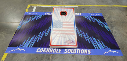 Custom Cornhole Pitching Mats (2 mats, 5'x8') Closeout - While Supplies Last!!!