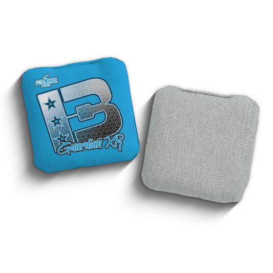 2026 Brotherhood Cornhole Guardian X Blue Hex Edition ACL Pro Stamped Cornhole Bags