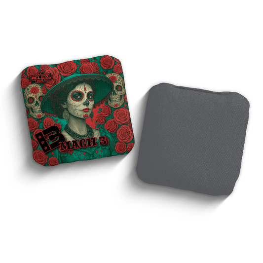 2026 Brotherhood Cornhole Mach 3 La Catrina Edition ACL Pro Stamped Cornhole Bags