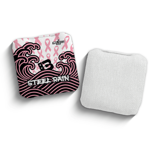 2026 Brotherhood Cornhole Steel Rain Breast Cancer Awareness Japanese Edition ACL Comp Stamped Cornhole Bags