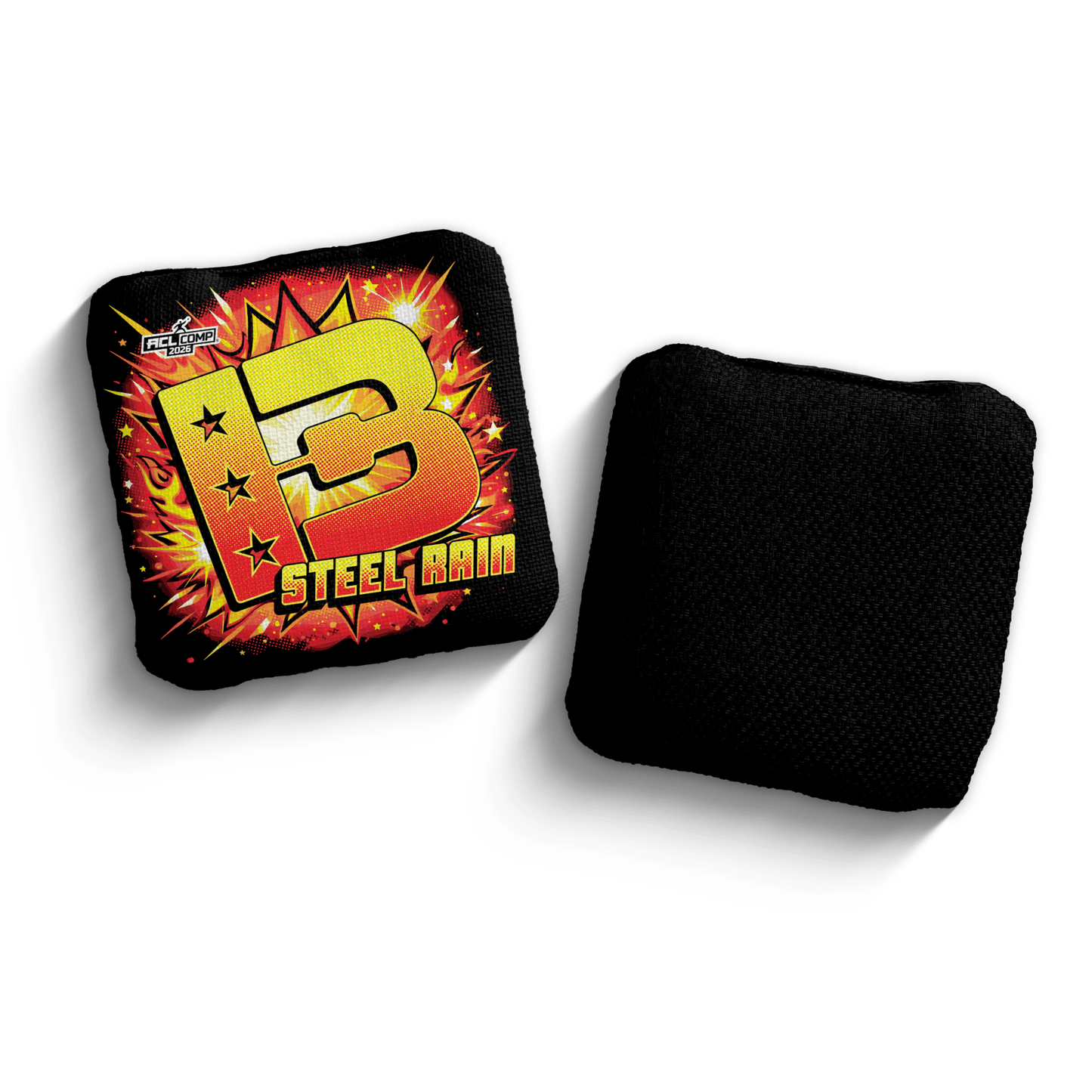 2026 Brotherhood Cornhole Steel Rain Comic Edition ACL Comp Stamped Cornhole Bags