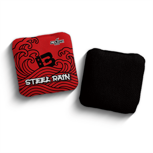 2026 Brotherhood Cornhole Steel Rain Japanese Wave Edition ACL Comp Stamped Cornhole Bags