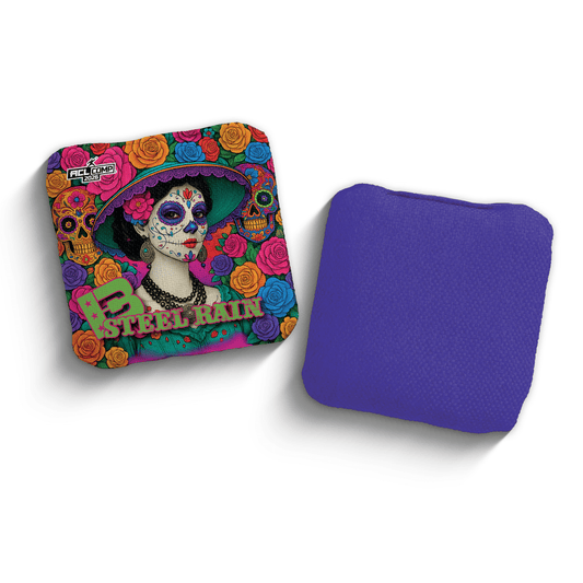 2026 Brotherhood Cornhole Steel Rain La Catrina Edition ACL Comp Stamped Cornhole Bags