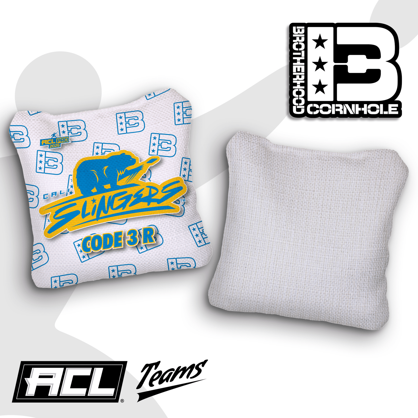 2026 Cali Slingers Pro Team Code 3 Cornhole Bags – ACL Pro Stamped