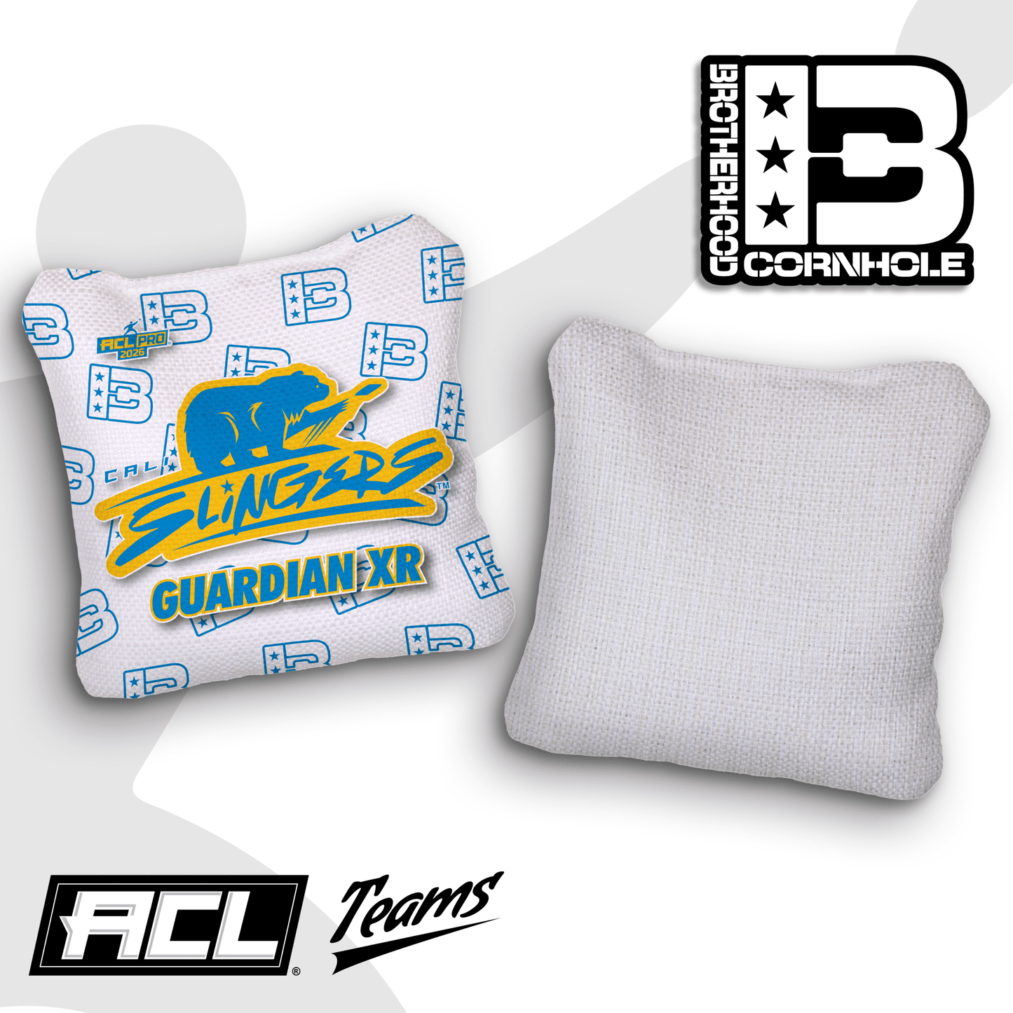 2026 Brotherhood Cornhole Multiple Bag Series "Cali Slingers" - ACL Pro Stamped Cornhole Bags - SET OF 4 BAGS