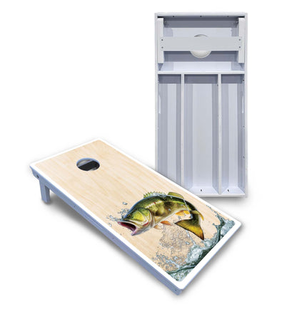 Natural Deer & Fish Cornhole Boards - All Weather Series