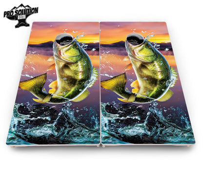Bass Hole Cornhole Boards - Pro Solution Elite Series