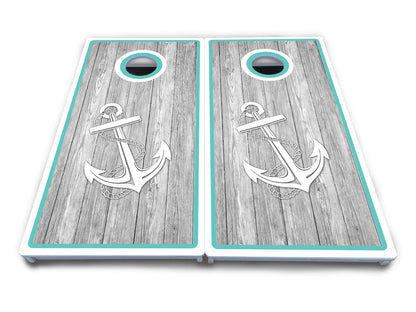 Anchor & Compass Cornhole Boards - All Weather Series