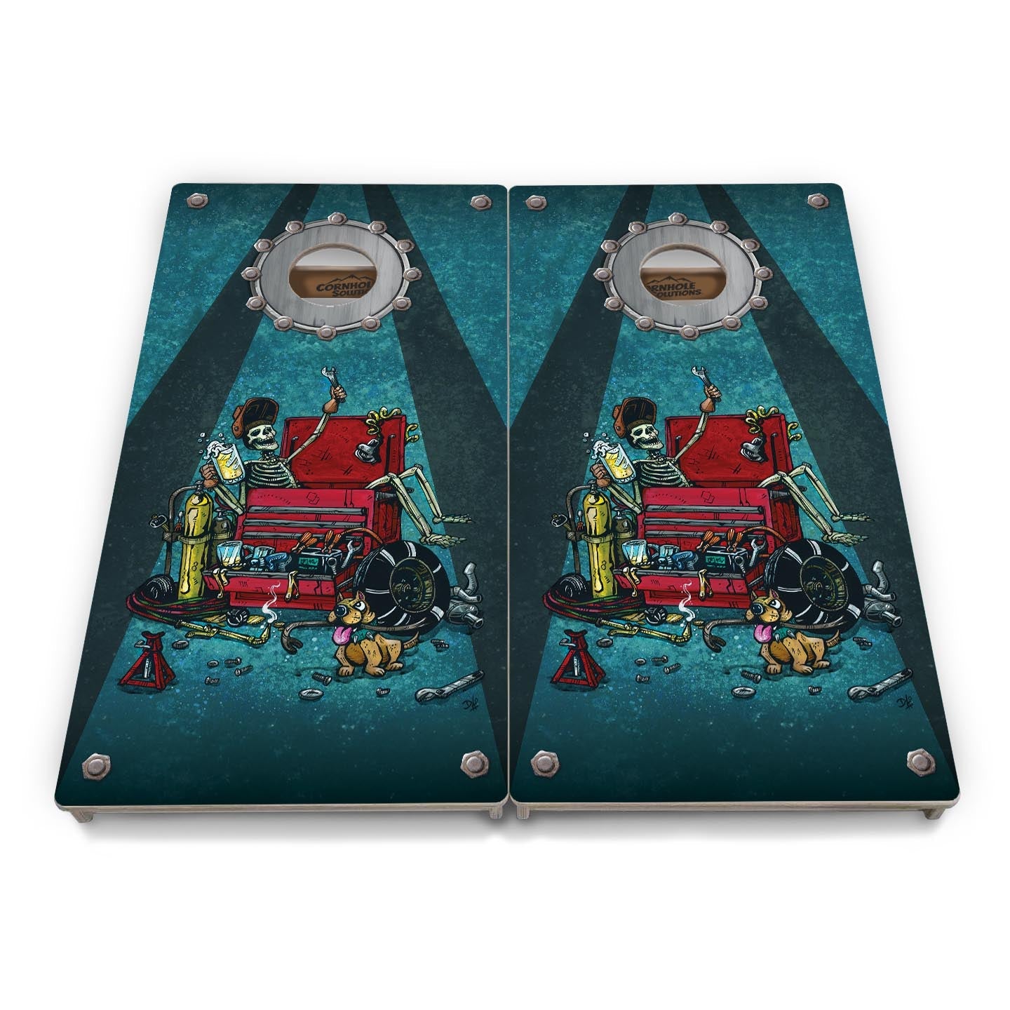 Artist Series Cornhole Boards - Professional Tournament Series - Space Race