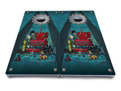Artist Series Cornhole Boards - All Weather Series - Split Design