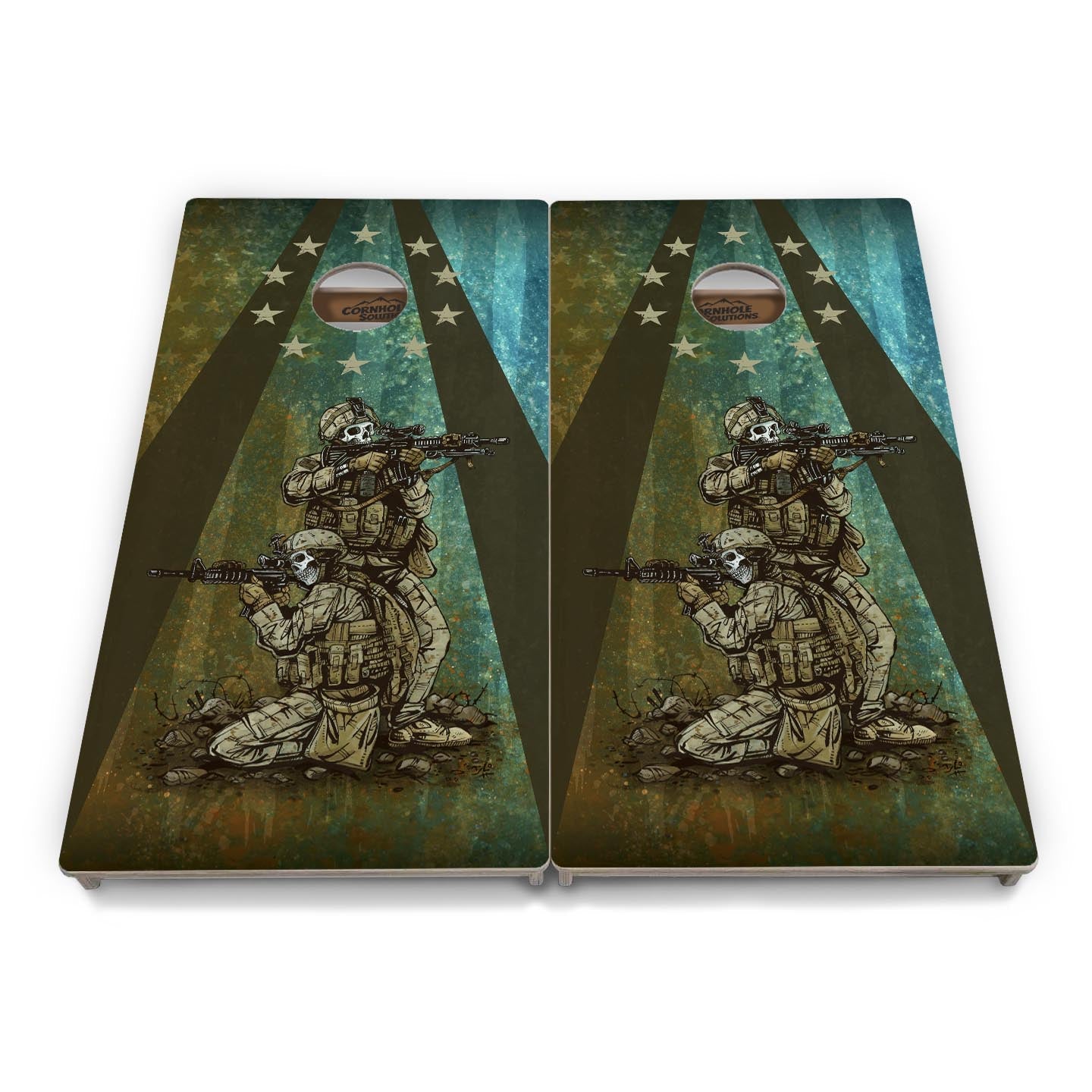 Artist Series Cornhole Boards - Professional Tournament Series - Space Race