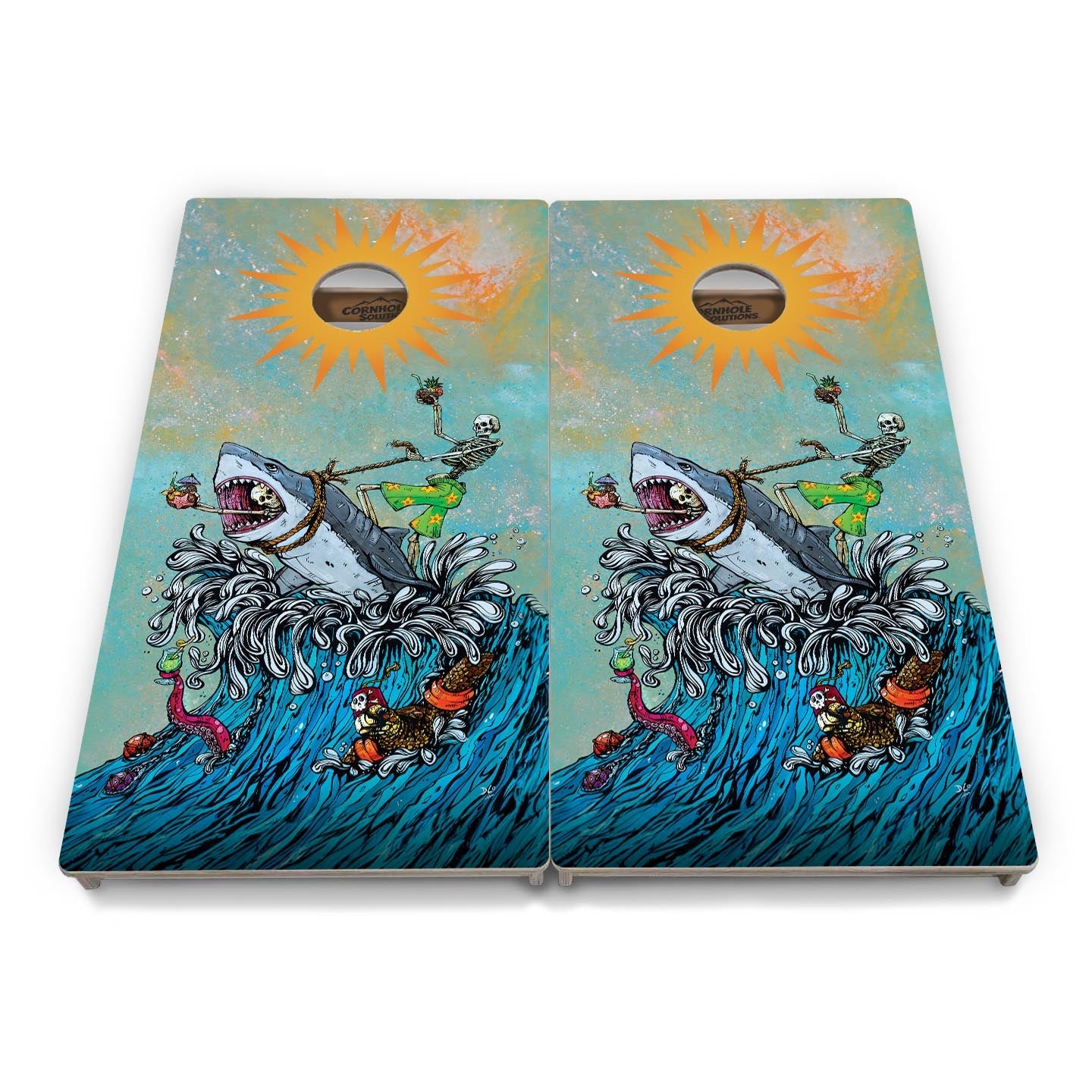 Artist Series Cornhole Boards - Professional Tournament Series - Space Race